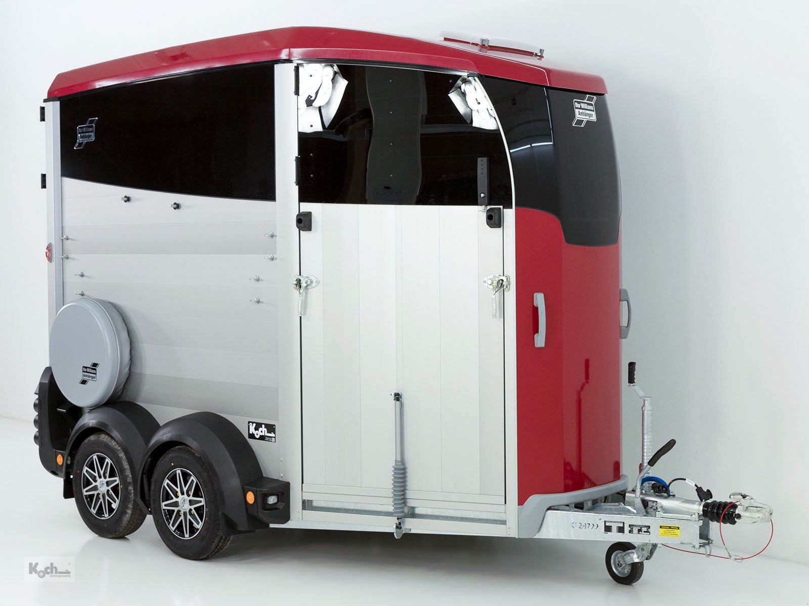 Anhänger des Typs Ifor Williams Pferdeanhänger HBX 506|Frontausstieg|rot (Pf11622085Iw), Neumaschine in Winsen (Luhe) (Bild 4)